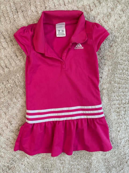 adidas Other - Adidas Girls' Short Sleeve Pink Polo Dress size 4T in like new condition